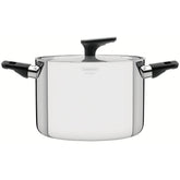 Caldeirão Tramontina Grano Baquelite Aço Inox Fundo Triplo 24 cm 7,7 L Indução Antiaderente