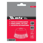 Escova Copo Latonada M14 100mm Ideal Para Limpeza E Preparação De Superfícies