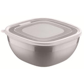 Pote Tramontina MixColor Polipropileno 4 L Cinza Com Tampa Transparente Livre De BPA Resistente