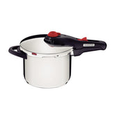 Panela De Pressão Tramontina Solar Aço Inox 6 L 22 cm Fundo Triplo 5 Dispositivos