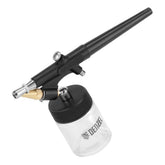 Jogo de Aerógrafo Profissional AB2 0.8mm Denzel Com Tanque e Dosador Para Artesanato e Modelismo