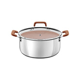 Caçarola Tramontina Romagna Aço Inox E Alumínio Revestimento Cerâmico 20 Cm 3,2 L Indução