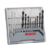 Jogo Brocas Concreto Metal E Madeira Bosch 3-8mm 15 Peças