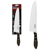 Faca Para Carne Tramontina Polywood 10 Polegadas Lâmina Aço Inox Cabo Madeira Tratada Churrasco