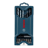 Kit De Pontas E Brocas Bosch Mini X-Line 15 Peças
