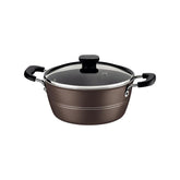 Caçarola Tramontina Sicília Alumínio Antiaderente Starflon Excellent 20 cm 2,4 L Avelã 3 mm