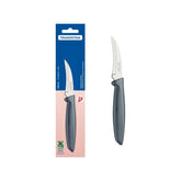 Faca Para Tornear Tramontina Plenus 3 Polegadas Lâmina Aço Inox Cabo Polipropileno Cinza Cozinha