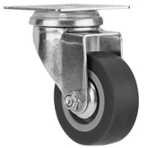 Rodízio Giratório 50mm 27kg Borracha PVC Sem Freio MTX 6871355 Durável