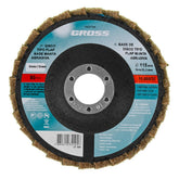 Disco Flap Abrasivo Gross 115x22mm P40 Desbaste Remoção de Ferrugem e Preparação de Superfícies