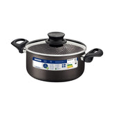 Caçarola Tramontina Paris 22 cm 3,8 L Antiaderente Starflon Max Alumínio Chumbo Com Tampa Vidro