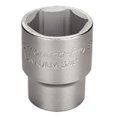 Soquete Sextavado 36 mm 3/4'' Hyper Drive Aço Cromo Vanádio Cromado DIN 3124 Tramontina PRO