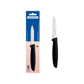 Faca Para Legumes E Frutas Tramontina Plenus Lâmina Aço Inox Cabo Polipropileno Preto 3 Polegadas