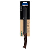 Faca Serrilhada Tramontina Churrasco Black 25 Cm Aço Inox Escurecido Cabo De Madeira 10 Polegadas