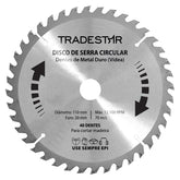 Serra Circular Videa 110 x 20 mm 40D Tradestar