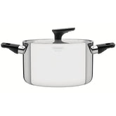Caçarola Tramontina Grano Baquelite Aço Inox Corpo Triplo 24 Cm 5,8 L Tampa Antitérmica Indução