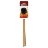 Escova Para Grelhas Churrasco Tramontina 41,7 Cm Aço Inox Cabo De Madeira Com Cerdas Resistentes