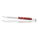 Pegador De Carne Tramontina Churrasco Aço Inox E Cabo Polywood Vermelho Resistente Alta Temperatura
