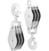 Moitão cadernal 1200kg 3 roldanas 80x16mm c/ 2 peças Vonder