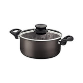 Caçarola Tramontina Paris Antiaderente Starflon Max 20 cm 2,9 L Chumbo Com Tampa De Vidro 1,8 mm