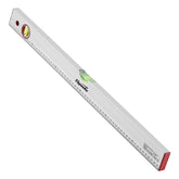 Nível de Alumínio Escala Graduada 600mm (24'') 2 Bolhas Precisão Profissional Sparta 3510655