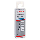 Broca Metal Bosch Aço Rápido Hss-Pointteq 3,4mm 10 Peças