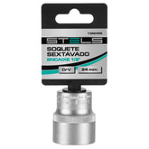 Soquete Sextavado 1/2'' 13mm Aço CrV Stels 1382455 Com Clips Plástico