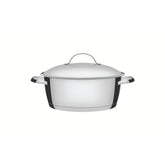 Caçarola Rasa Tramontina Allegra Aço Inox 22 cm 3,3 L Fundo Triplo Indução Forno 260°C