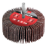 Roda De Lixa Com Haste Para Furadeira 80 X 30 X 6 Mm Grão 40 1 Peça Mtx