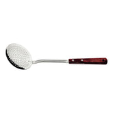 Escumadeira Tramontina Lâmina Aço Inox Cabo Madeira Tratada Polywood Vermelho Lava Louças