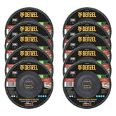 Disco Desbaste Tipo Flap Carboneto de Silício Grão 40 180mm 22,2mm Denzel 7407355 Para Esmerilhadeira