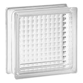 Tijolo de Vidro 19 x 19 x 8 cm Canelado Pequeno Translúcido Tradestar