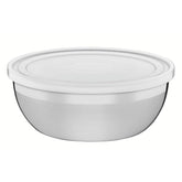 Pote Tramontina Freezinox Redondo Aço Inox Com Tampa Plástica 28 cm 5,8 L