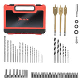 Jogo de Brocas Metal Concreto Madeira 1-8mm 30 Bits 8 Soquetes 71 Peças MTX 7256719