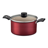 Caldeirão Tramontina Turim 24 Cm Alumínio Vermelho Antiaderente Starflon Max 1,2 Mm