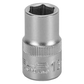 Soquete Sextavado 1/2' 13mm CrV Stels 1381355 Encaixe 1/2 Polegada
