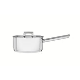 Panela Tramontina Brava Aço Inox Fundo Triplo 16 cm 1,4 L Com Tampa Plana Compatível Indução