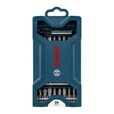 Kit De Pontas Para Parafusar Bosch Mini X-Line Com 25 Peças