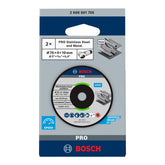 Disco De Desbaste Bosch Pro Stainlesssteel&Metal 76mm 5Un