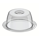 Porta-Queijo Tramontina Ciclo Em Aço Inox 25 Cm Com Tampa Transparente
