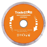 Disco Diamantado 110 mm Continuo Furo 20 mm Tradestar