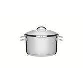 Caçarola Tramontina Solar Funda Aço Inox 16 cm 1,8 L Fundo Triplo Indução Com Tampa Alta Qualidade
