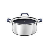Caçarola Tramontina Romagna Inox Alumínio Cerâmica 20 cm 3,2 L Com Tampa Indução Gourmet Profissional