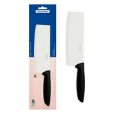 Cutelo Oriental Tramontina Plenus 7 Polegadas Aço Inox Cabo Polipropileno Preto Cozinha Profissional