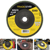 Disco Flap 180 mm G80 Fibra Reto Aço Tradestar