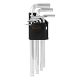 Jogo de Chave Allen Longa Cromo Vanádio 1,5-10mm 9pcs MTX 176mm CrV Suporte