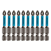 Bits Torção PH2 50mm 10PCS 1/4'' Gross 1149355 Aço Japonês S2