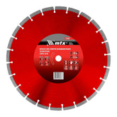Disco Corte Segmentado Diamantado 350x25.4mm Corte Seco com Anel Redutor MTX