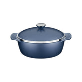 Caçarola Tramontina Lyon Alumínio Forjado 8,0 mm Antiaderente Starflon 24 cm 3,7 L Azul Elementar