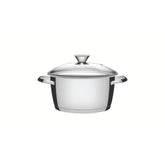 Caçarola Funda Tramontina Allegra Aço Inox Fundo Triplo 18 cm 2,2 L Tampa De Vidro Indução
