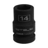 Soquete De Impacto 1/2'' Sextavado Cromo Molibdênio 14mm Stels Resistente